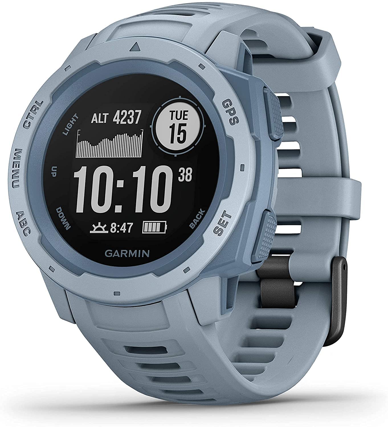 Garmin - Instinct Rugged Outdoor GPS Watch, Sea Foam