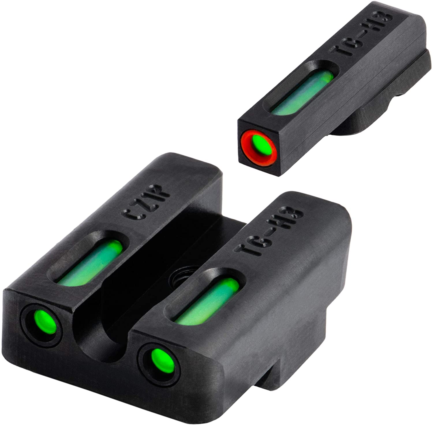 TRUGLO - TFX Pro Tritium and Fiber Optic Xtreme Handgun Sights for CZ Pistols, CZ P10