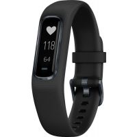 Garmin - Vivosmart 4 Activity Tracker, Black/Midnight, L