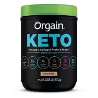 Orgain - Keto Collagen, Gluten Free, Paleo Friendly Protein Powder with MCT Oil - Chocolate (0.88 LB)